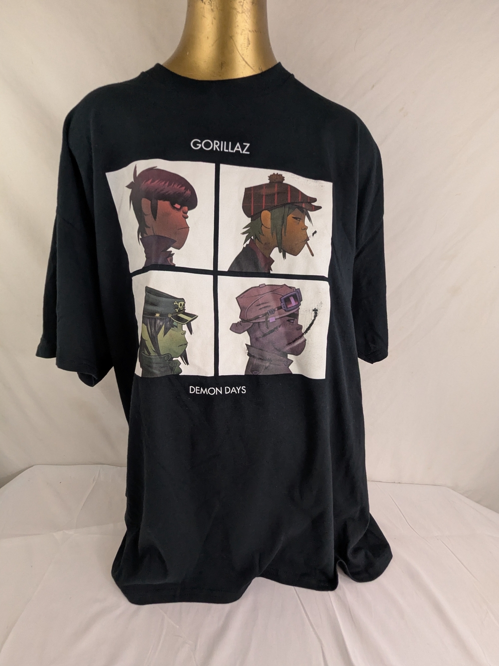 Gorillaz Demon Days Black Graphic Tee - Men’s Shirt Size XL Double Sided
